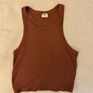 Aritzia Rich Brown Tank Top